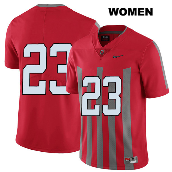 Ohio State Buckeyes Women's De'Shawn White #23 Red Authentic Nike Elite No Name College NCAA Stitched Football Jersey SI19N36QW
